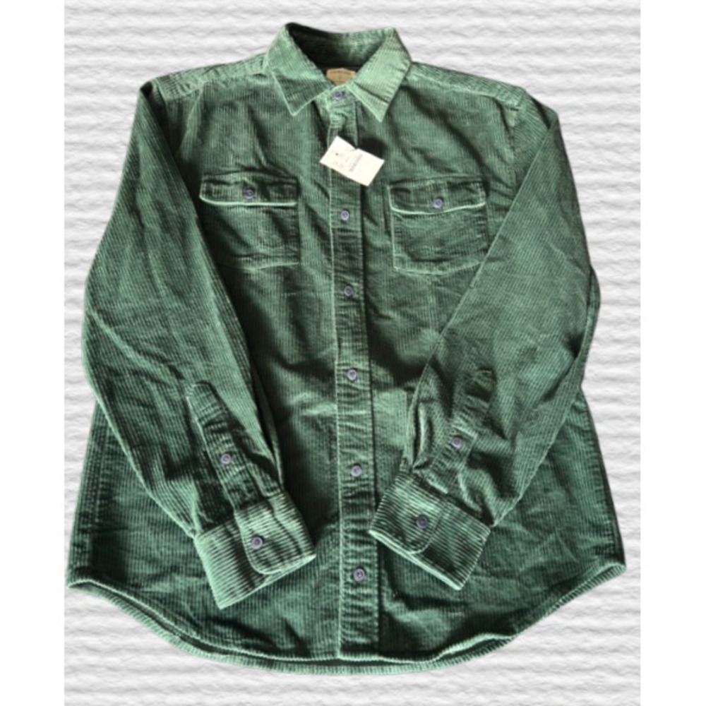 NWT Crewcuts Wide-Wale Corduroy Shirt-Jacket Boys 14 100% Cotton Deep Forest